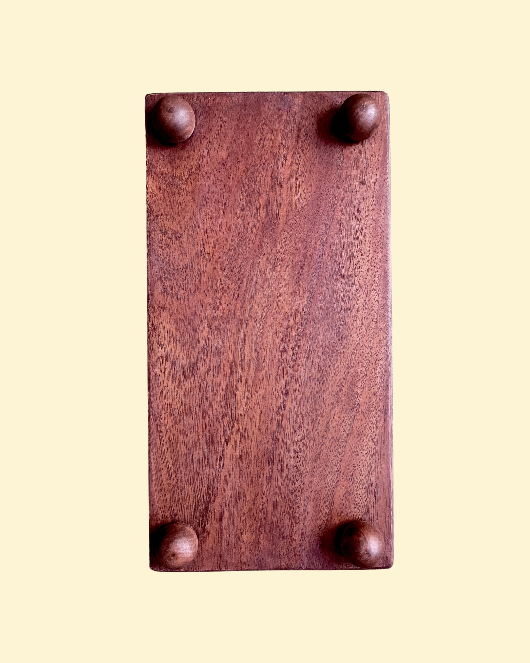 Mahogany Tea Altar with Butter Yellow Tile Inlay